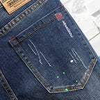 Herren Ripped Denim Jeans im urbanen Style R&B