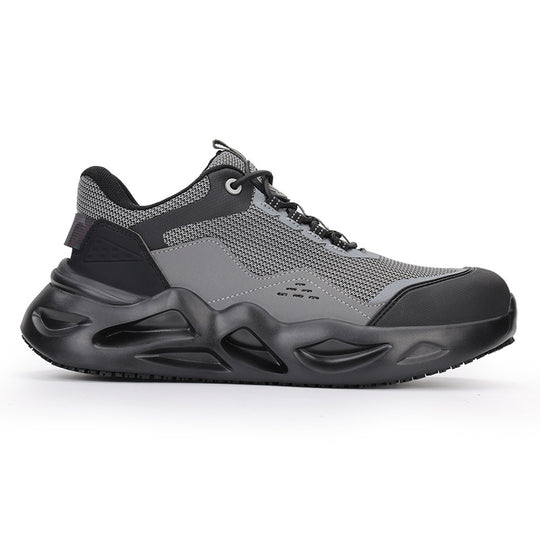 Herren sportliche Sicherheits-Sneaker mit stoßdämpfender Sohle und rutschfestem Profil R&B