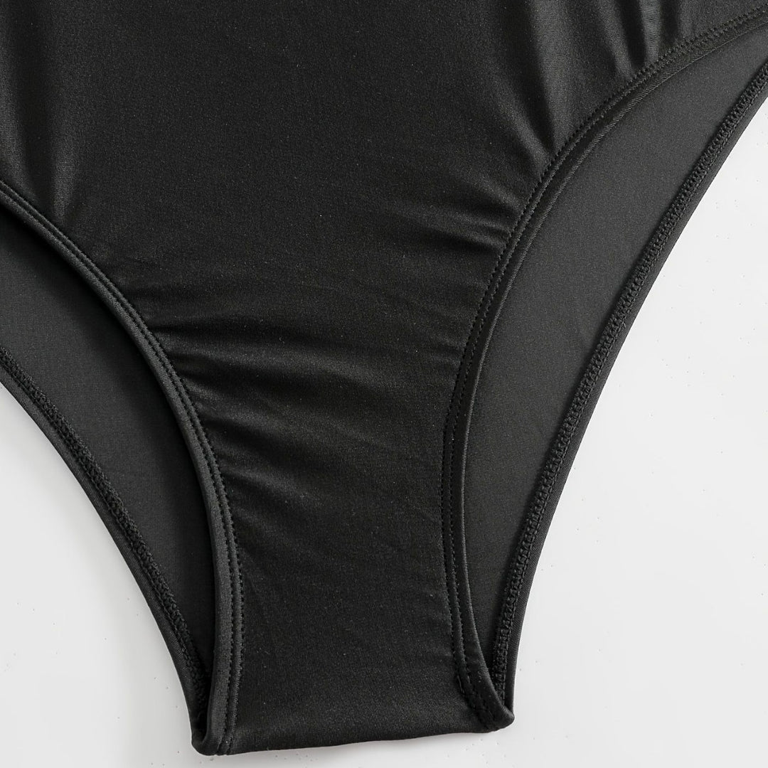 Damen Einteiliger Badeanzug mit modischem Cut-Out-Design R&B