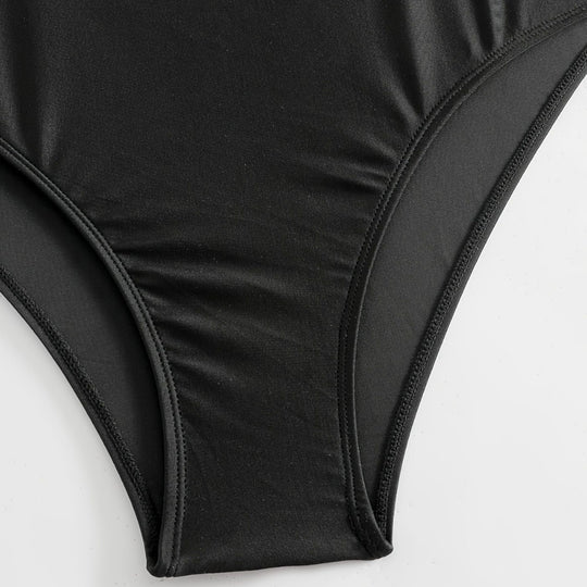 Damen Einteiliger Badeanzug mit modischem Cut-Out-Design R&B