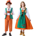 Damen nan folkloristisches Kinderdirndl mit geschnürtem Mieder und bestickter Schürze R&B