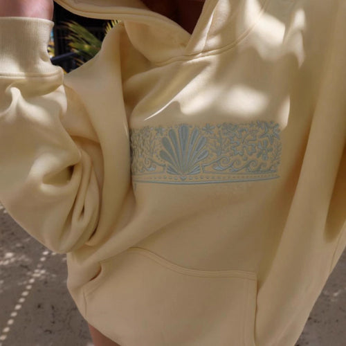Damen Oversized Kapuzenpullover mit kreativer Grafik und bequemer Passform R&B