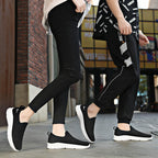 Damen Slip-On Mesh-Sneaker mit elastischem Design und rutschfester Sohle