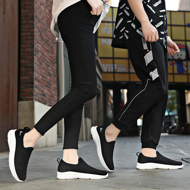 Damen Slip-On Mesh-Sneaker mit elastischem Design und rutschfester Sohle