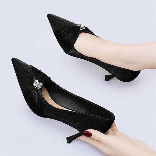 Damen Elegante Slingback-Pumps mit Schmuckdetail R&B