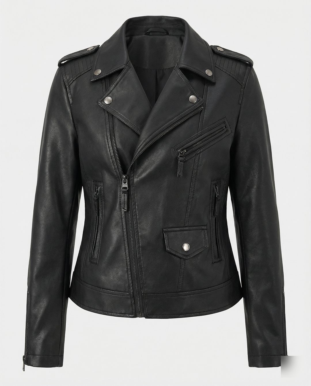 Steppjacke Damen Übergang mit Ziernähten und Reißverschlüssen