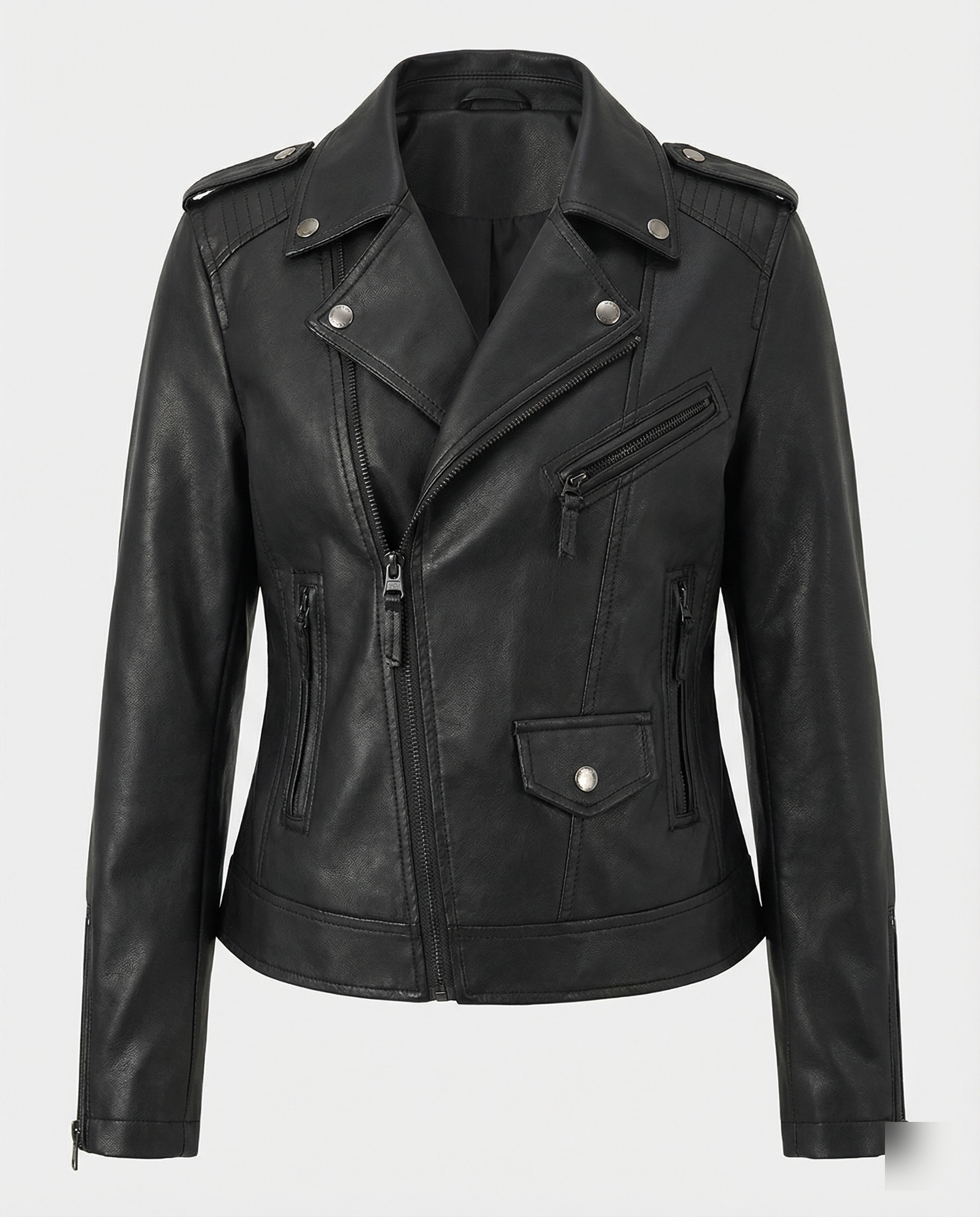 Steppjacke Damen Übergang mit Ziernähten und Reißverschlüssen