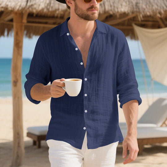 Herren Leichtes und atmungsaktives Sommerhemd R&B