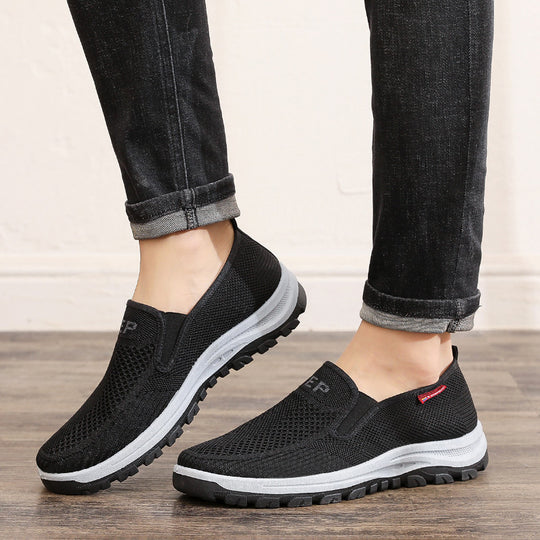 Damen Bequeme Slip-On Laufschuhe mit atmungsaktiver Mesh-Oberfläche R&B
