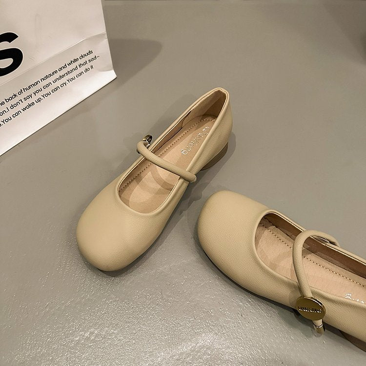 Damen Mary Jane Ballerinas mit dekorativem Riemen und bequemer Sohle R&B