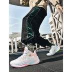 Damen Sportliche High-Top Basketball-Sneaker mit atmungsaktiver Mesh-Oberfläche und dämpfendem Fußbett