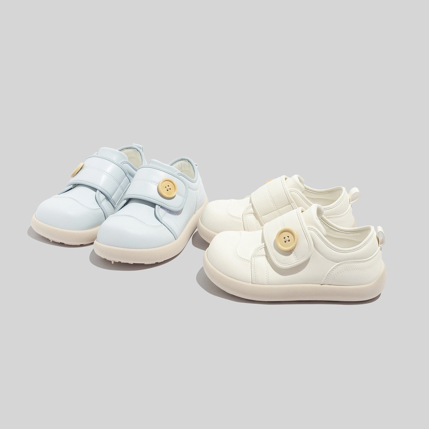 Damen Sneakers mit innovativem Knopfvorschluss und atmungsaktiven Eigenschaften