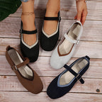 Damen Stilvolle und komfortable Ballerinas mit großem Schleifendetail R&B