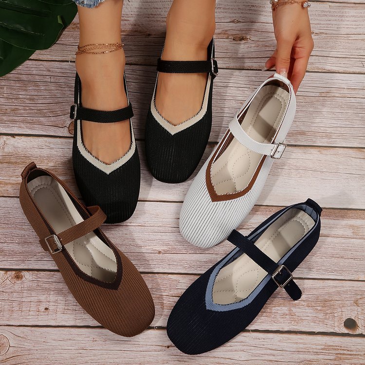 Damen Stilvolle und komfortable Ballerinas mit großem Schleifendetail R&B