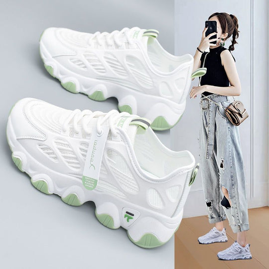 Damen Lauf-Sneaker mit atmungsaktiver Oberflächenstruktur und dämpfender Sohle R&B