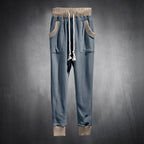 Herren Sportliche Jogginghose mit bequemen seitlichen Eingrifftaschen und elastischem Bund R&B