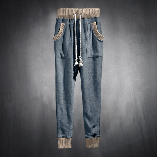 Herren Sportliche Jogginghose mit bequemen seitlichen Eingrifftaschen und elastischem Bund R&B