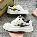 Damen Modische Sneakers mit kariertem Design und komfortabler Dämpfung