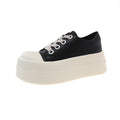 Damen Plattform Sneakers mit modischem Obermaterial und auffälligem Absatz R&B