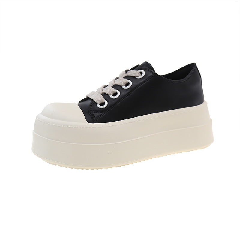 Damen Plattform Sneakers mit modischem Obermaterial und auffälligem Absatz R&B