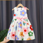 Mädchen Sommerkleid mit buntem Blumenmuster R&B