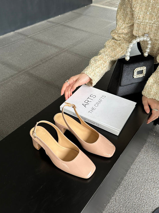 Damen elegante Slingback-Pumps mit modischem Absatz R&B