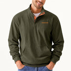 Herren Hochwertiger Pullover mit halbem Reißverschluss und komfortabler Passform R&B