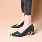 Damen Elegante Pumps mit innovativem geometrischem Absatz R&B