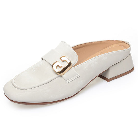 Damen Elegante Mokassins mit modischem Schnallen-Detail und angenehmem Absatz R&B