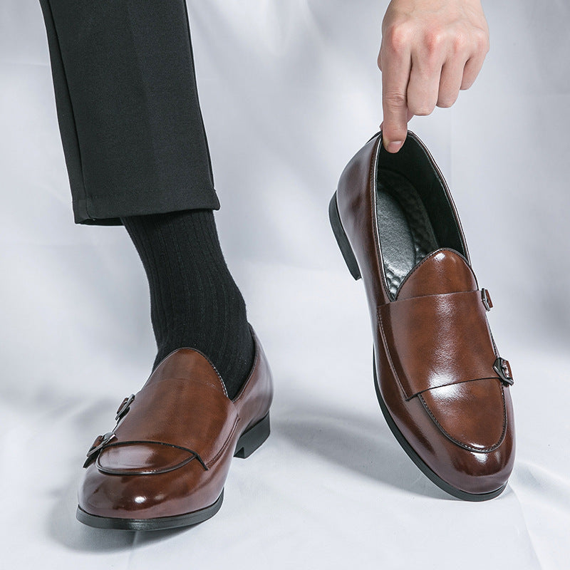 Damen Elegante Mokassins mit doppeltem Schnallenverschluss R&B