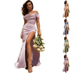 Damen Partykleid mit asymmetrischem Schnitt und raffinierten Raffungseffekten R&B