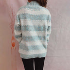 R&B | Gestreifter Strickpullover im Modernen Stil
