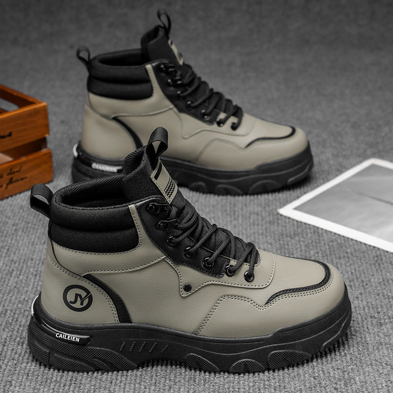 Herren Sneaker Boots mit hohem Schaft und rutschfester Sohle
