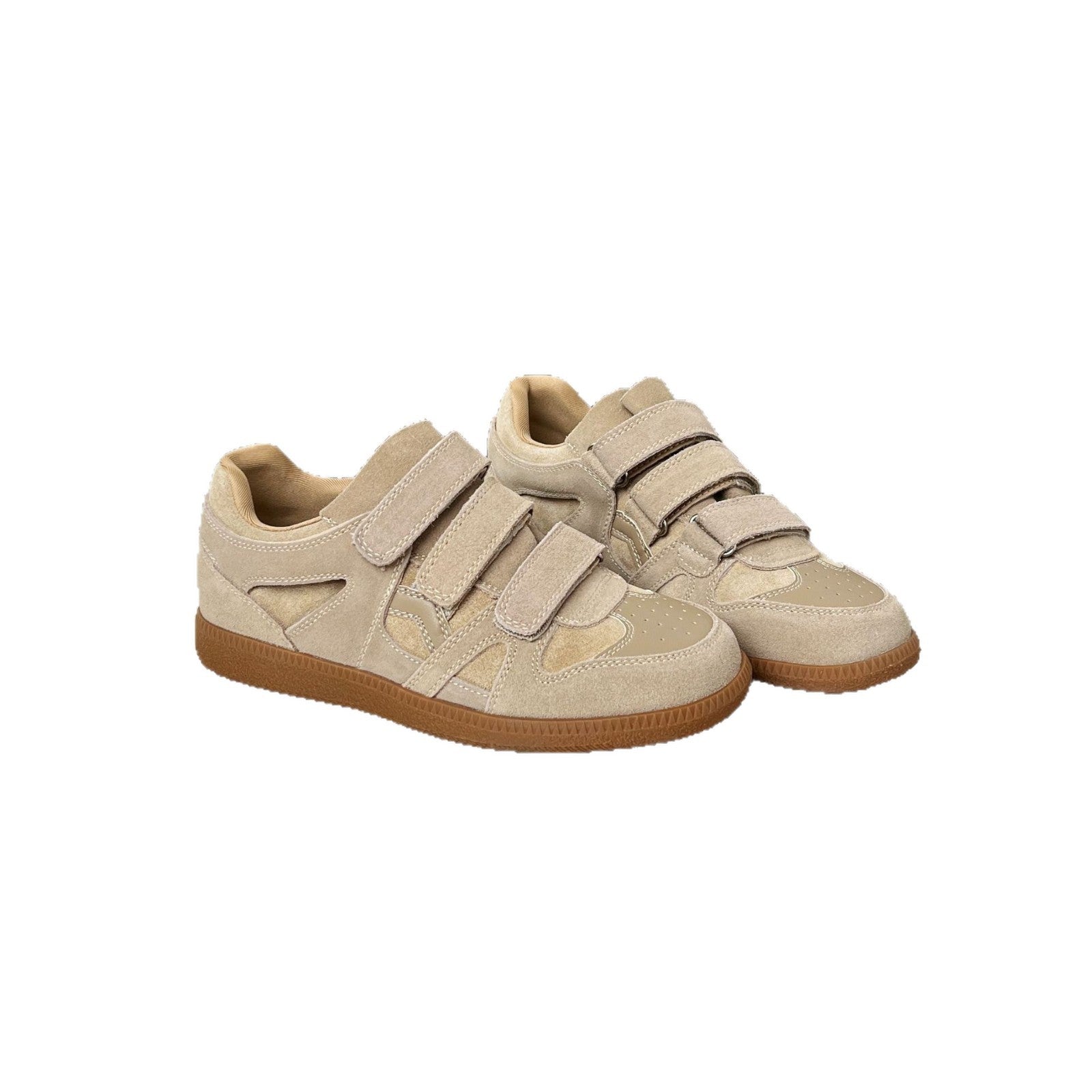 Damen Sneakers mit doppeltem Klettverschluss und weicher Schaumstoffdämpfung R&B