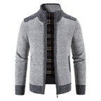 Herren Strickjacke mit modernem Reißverschluss R&B