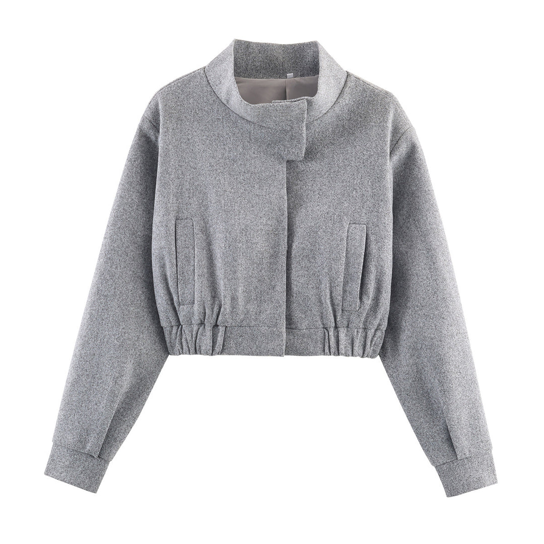 Damen cropped Wolljacke R&B