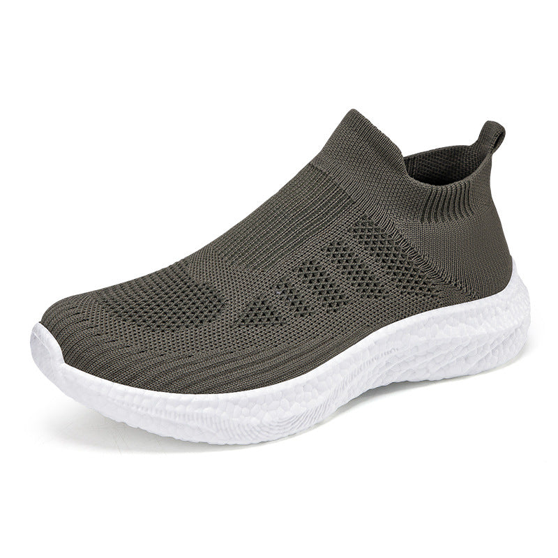 Damen Elastic Slip-On Sneakers mit atmungsaktivem Obermaterial R&B