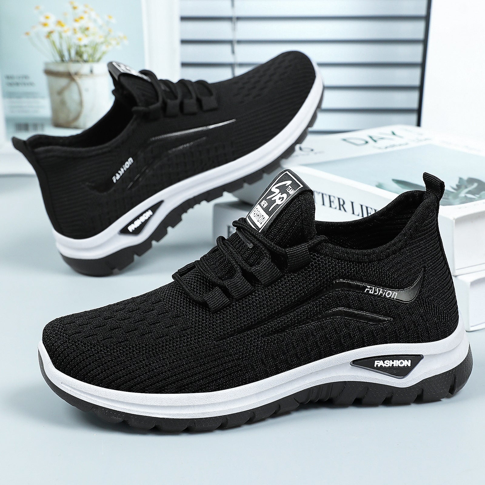Damen Atmungsaktive Sneakers mit flexiblem Design und dämpfender Sohle