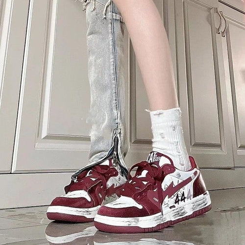 Damen Sportliche Sneakers mit auffälligem Design und komfortabler Dämpfung R&B