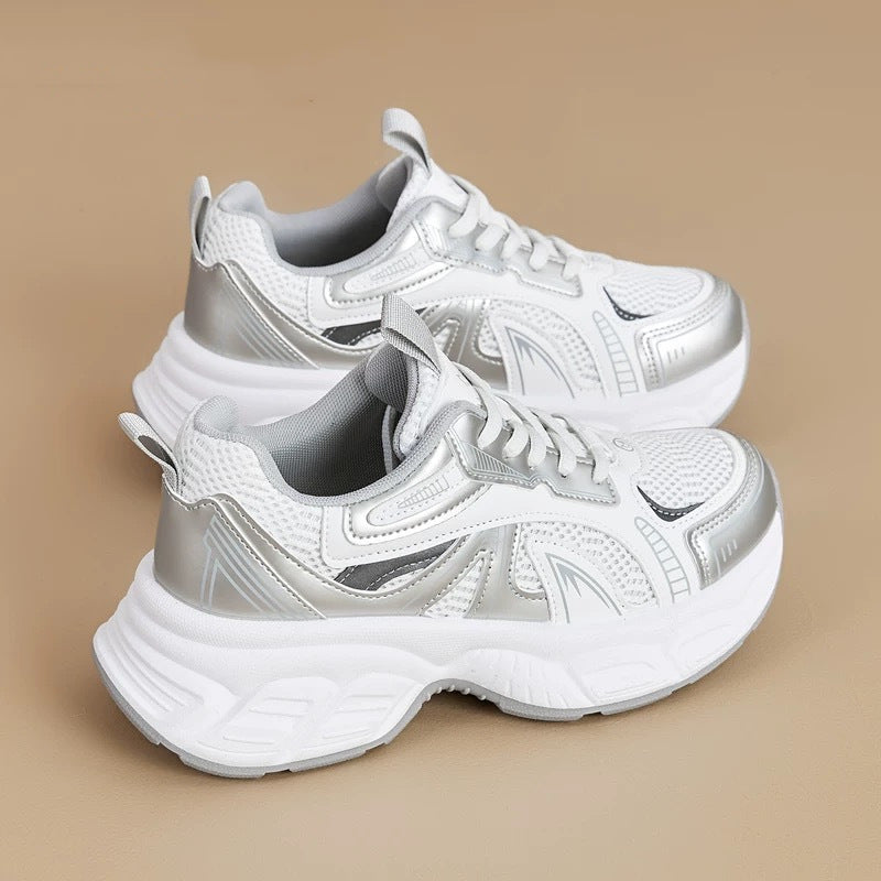 Damen Sportliche Hochleistungs Sneakers mit reflektierenden Elementen R&B