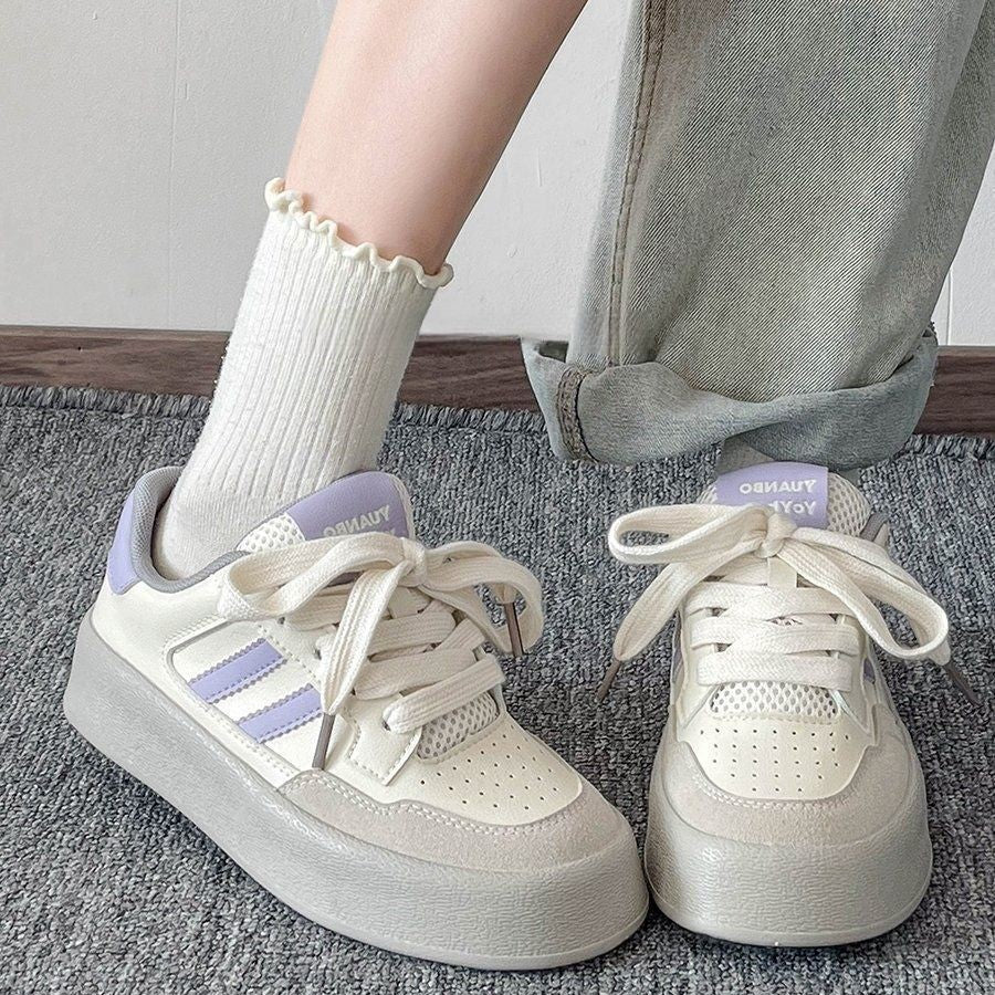 Damen Modische Freizeitsneaker mit dämpfender Sohle und innovativem Schnürsystem