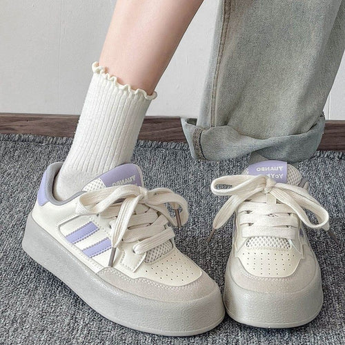 Damen Modische Freizeitsneaker mit dämpfender Sohle und innovativem Schnürsystem R&B