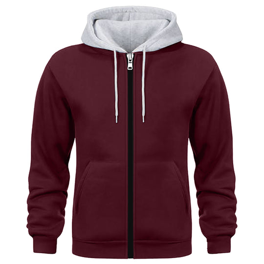 Herren Kapuzenjacke mit doppellagigem Material R&B