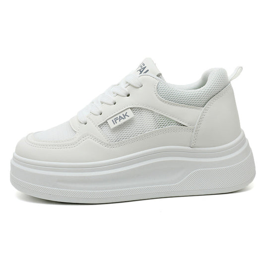 Damen Plateau Sneakers mit atmungsaktiver Mesh-Oberfläche und dämpfender Laufsohle R&B