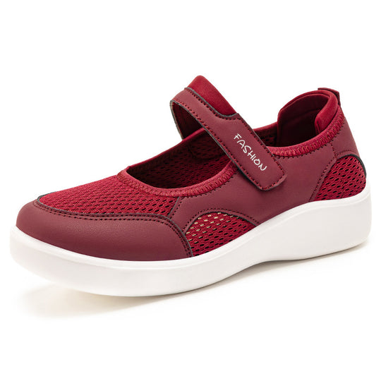 Damen Modische Sneaker mit Klettverschluss R&B