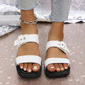 Damen Komfortable Sandalen mit verstellbaren Schnallen und ergonomischer Sohle