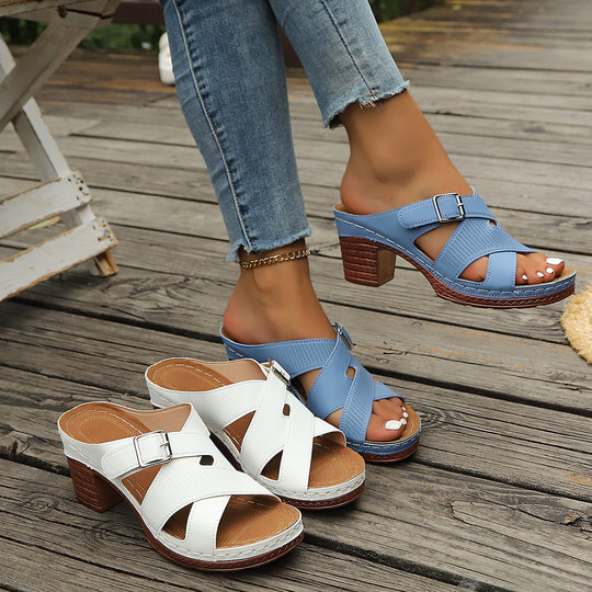 Damen Komfortable Riemchensandalen R&B
