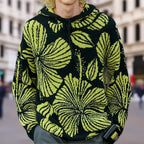 Unisex Kapuzenpullover mit einzigartigem floralem Design R&B