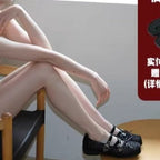 Damen Ballerina-Schuhe mit dekorativem Netzdesign und komfortablem Riemen