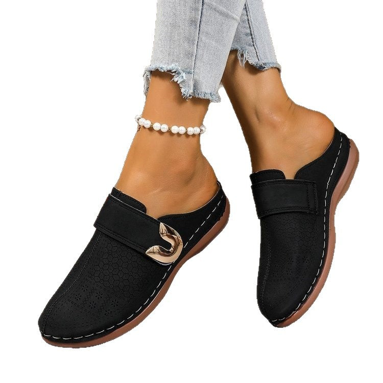 Damen Komfortable Clogs mit modischem Riemendetail R&B